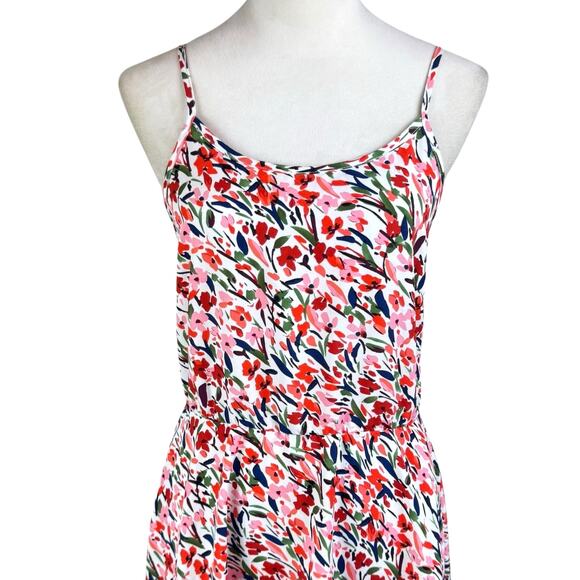 Molly Bracken Colorful Floral Open Tie Back Sleeveless Midi Dress - Picture 7 of 14